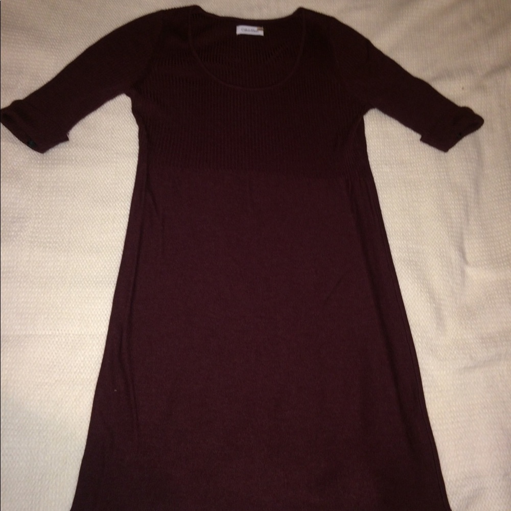 Calvin Klein XS Maroon Dress